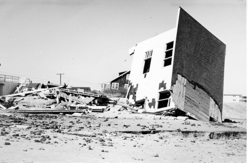 Nearly 2,000 houses along the coast from Dewey Beach to Fenwick Island were either damaged or destroyed. COURTESY DON WIEDMANN